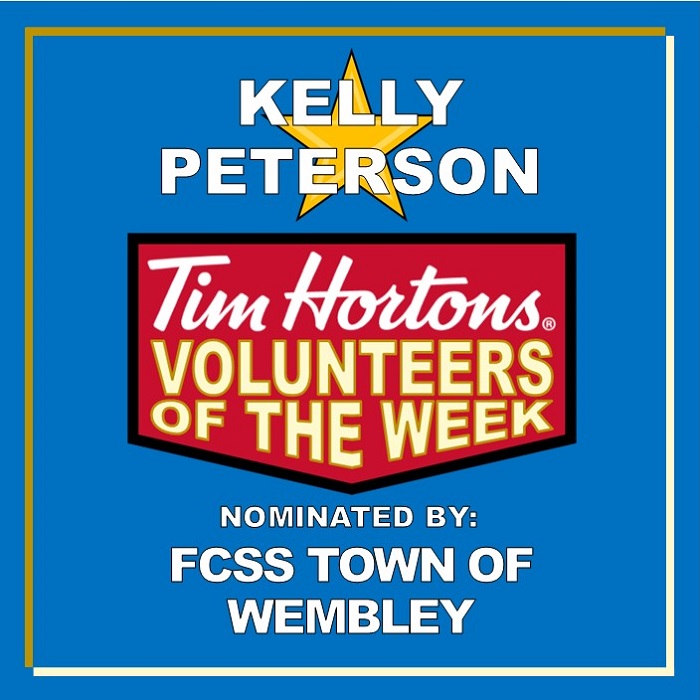 Kelly Peterson nominated by FCSS Town of Wembley