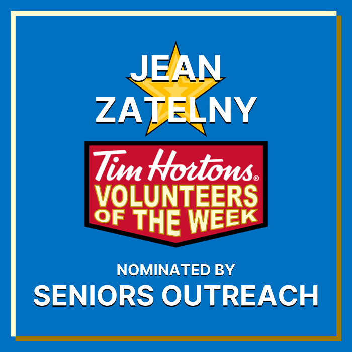 Jean Zatelny nominated by Seniors Outreach