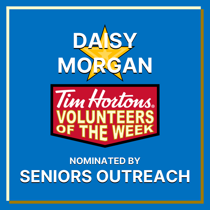 Daisy Morgan nominated by Seniors Outreach