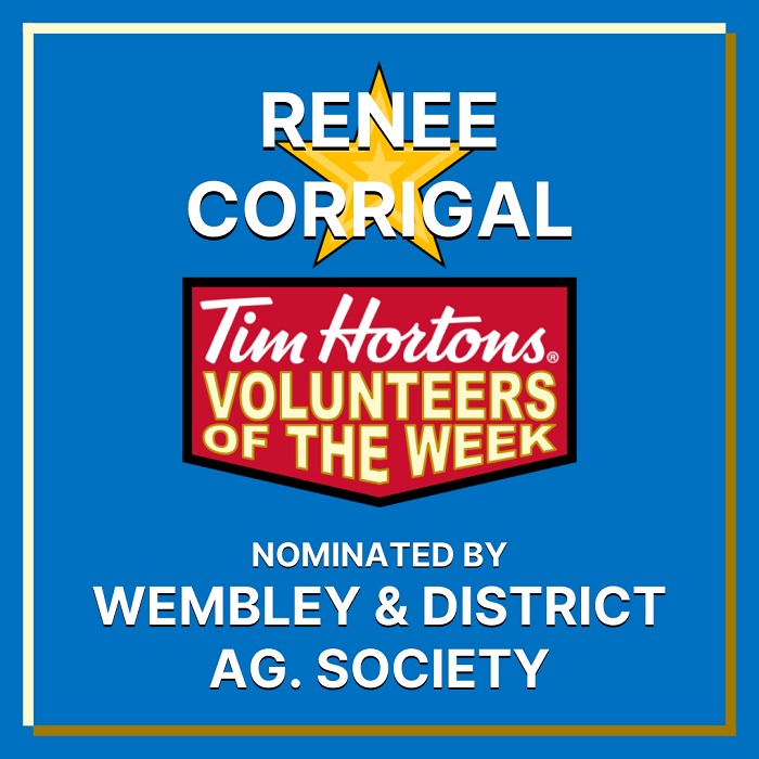 Renee Corrigal nominated by the Wembley & District Ag Society