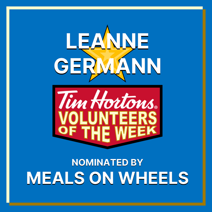 Leanne Germann nominated by Meals on Wheels