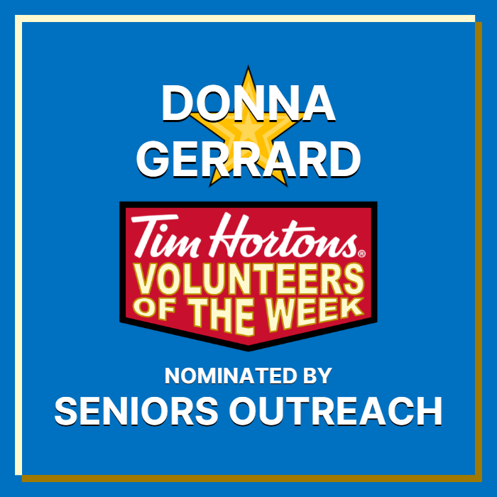 Donna Gerrard nominated by Seniors Outreach