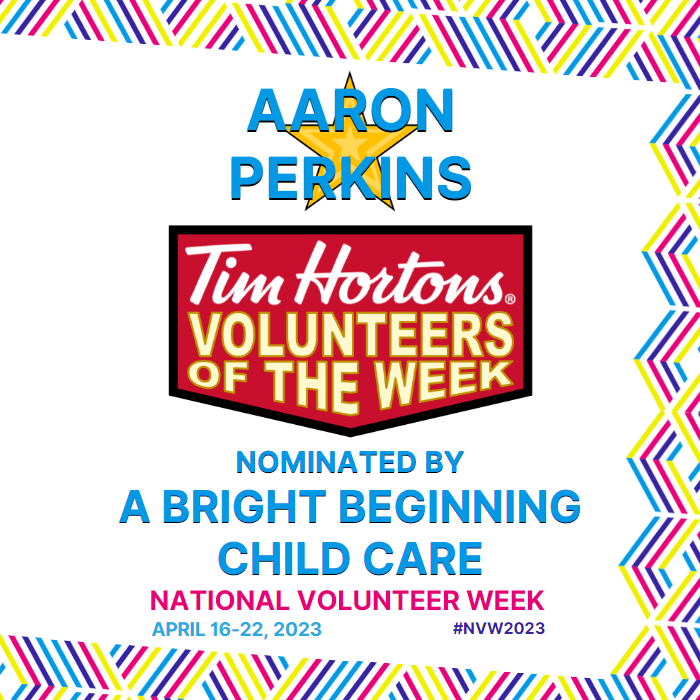 Aaron Perkins nominated by A Bright Beginning Child Care