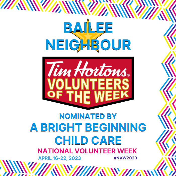 Bailee Neighbour nominated by A Bright Beginning Child Care