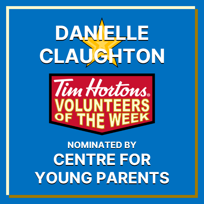 Danielle Claughton nominated by Centre for Young Parents