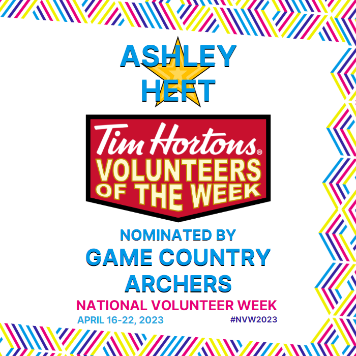 Ashley Heft nominated by Game Country Archers