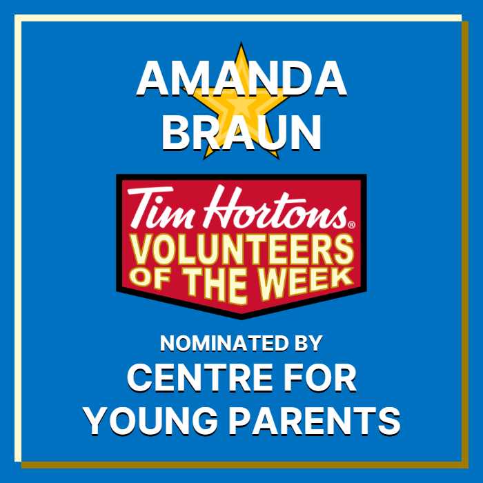 Amanda Braun nominated by Centre for Young Parents