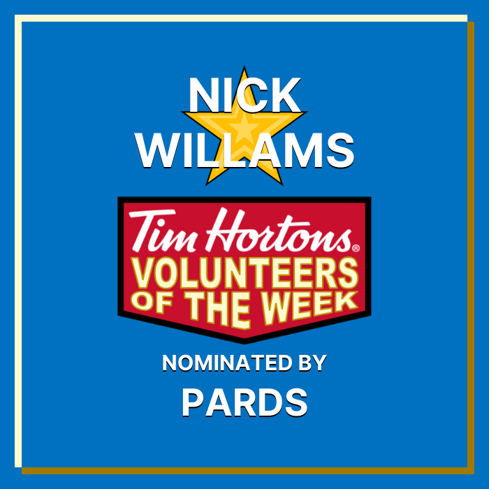 Nick Williams nominated by PARDS