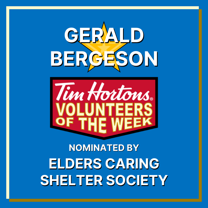 Gerald Bergeson nominated by Elders Caring Shelter Society