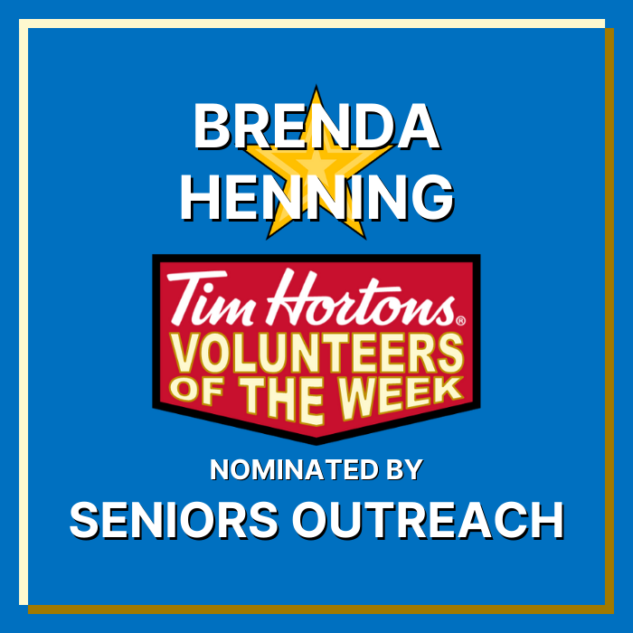 Brenda Henning nominated by Seniors Outreach