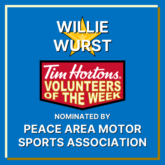 Willie Wurst nominated by Peace Area Motor Sports Association