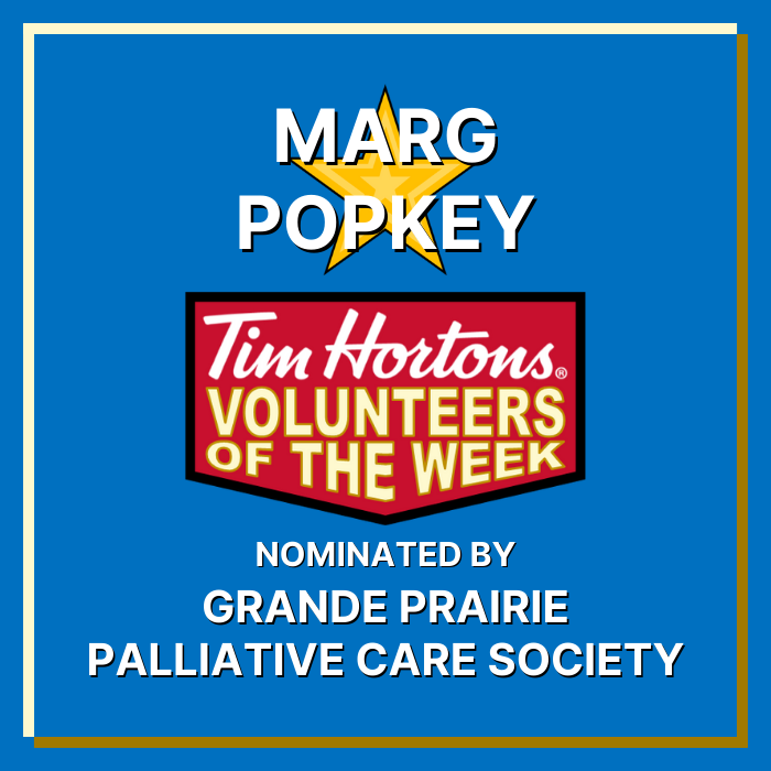 Marg Popkey nominated by Grande Prairie Palliative Care Society