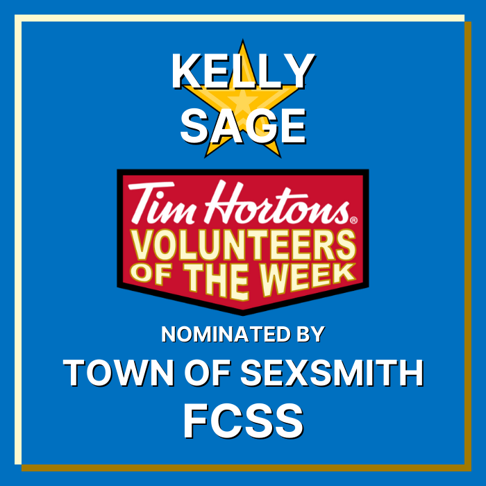 Kelly Sage nominated by Town of Sexsmith FCSS