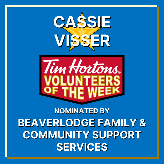 Cassie Visser nominated by Beaverlodge Family & Community Support Services