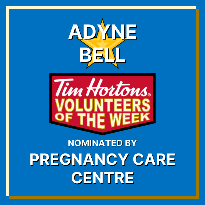 Adyne Bell nominated by Pregnancy Care Centre