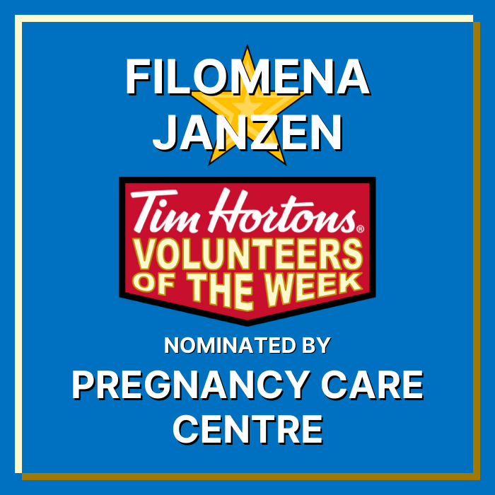 Filomena Janzen nominated by Pregnancy Care Centre