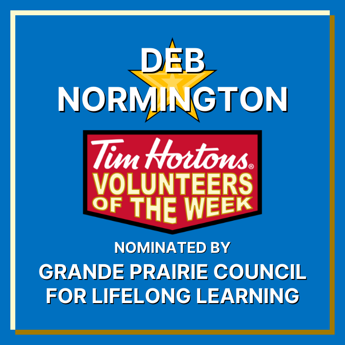 Deb Normington nominated by Grande Prairie Council for Lifelong Learning