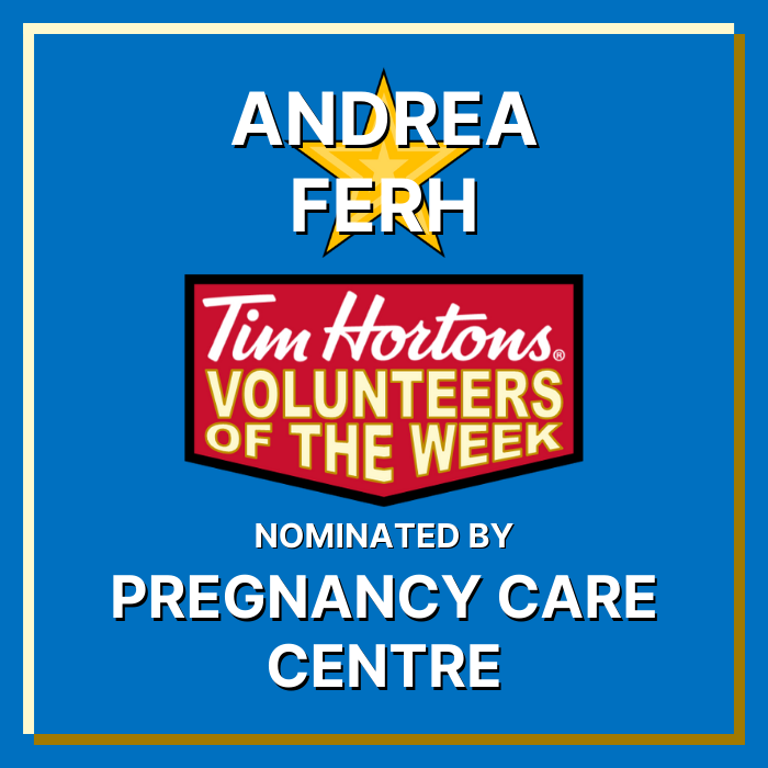 Andrea Ferh nominated by Pregnancy Care Centre