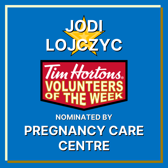 Jodi Lojczyc nominated by Pregnancy Care Centre