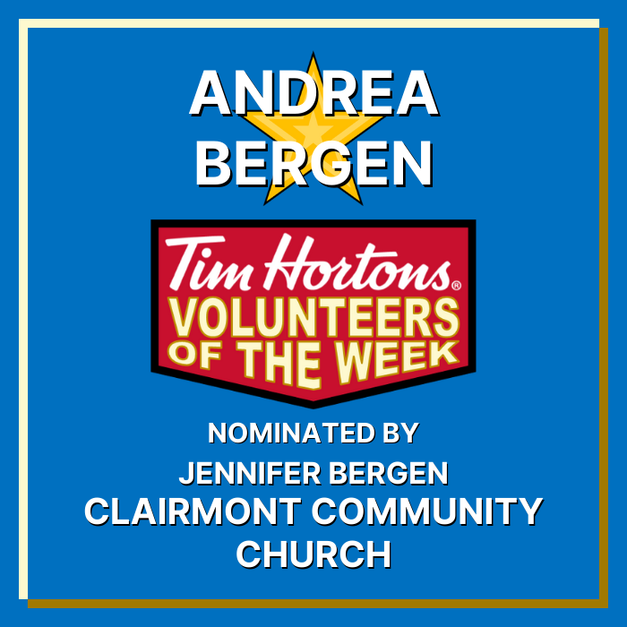 Andrea Bergen nominated by Jennifer Bergen - Clairmont Community Church