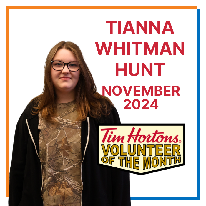 November 2024 Volunteer of the Month - Tianna Whitman Hunt