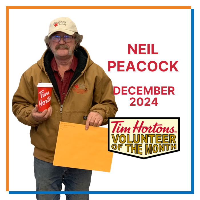 December 2024 Volunteer of the Month - Neil Peacock