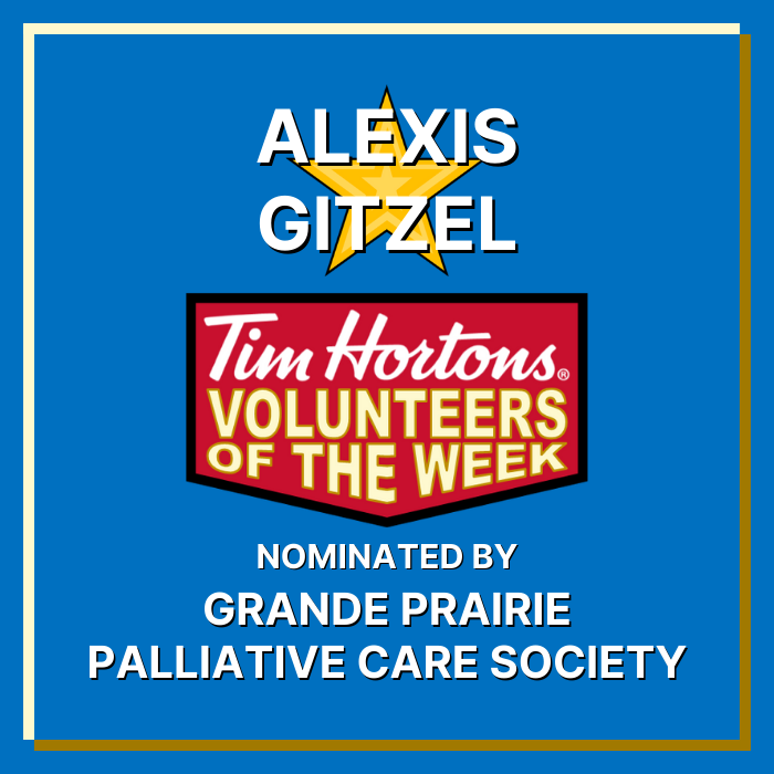 Alexis Gitzel nominated by Grande Prairie Palliative Care Society